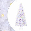 Vidaxl kunstkerstboom met 300 led wit 240 cm pvc en staal