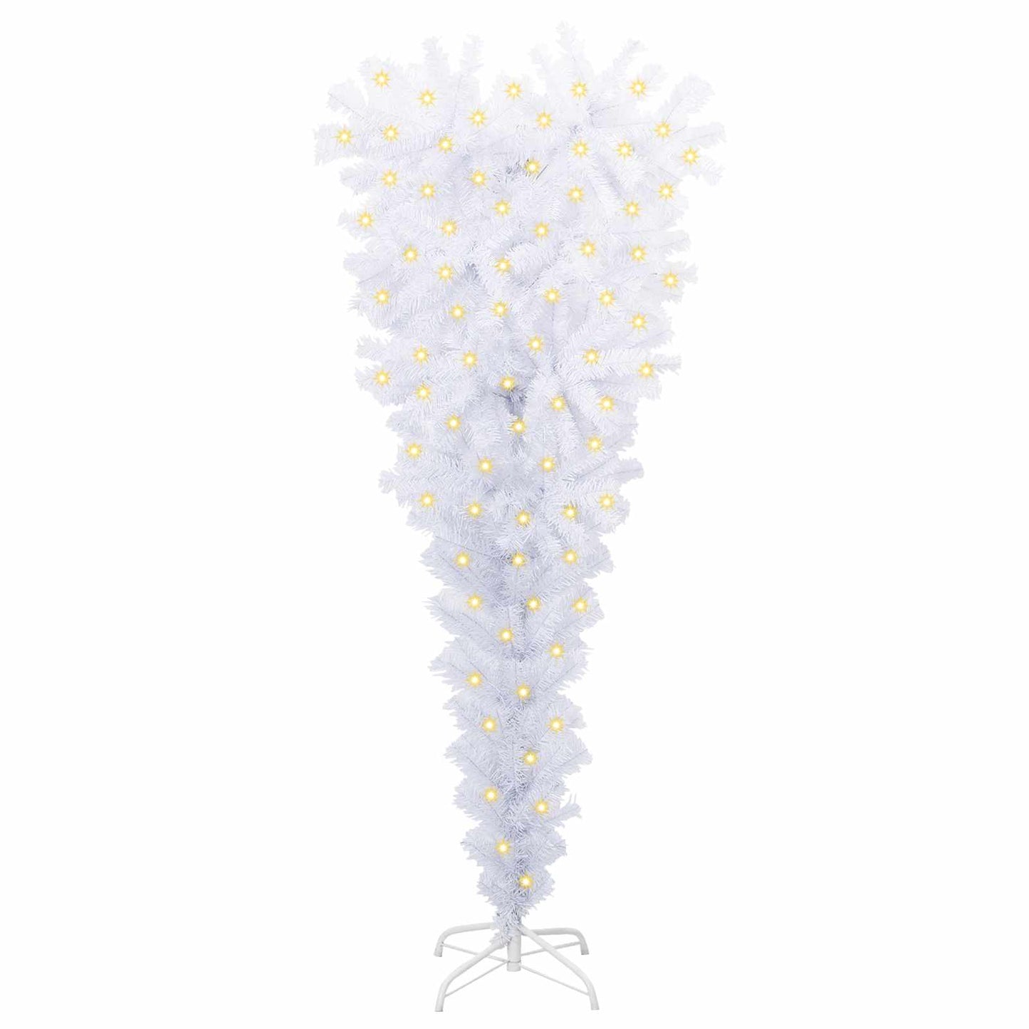 Vidaxx árbol de Navidad artificial con 150 LED blanco 120 cm PVC y acero