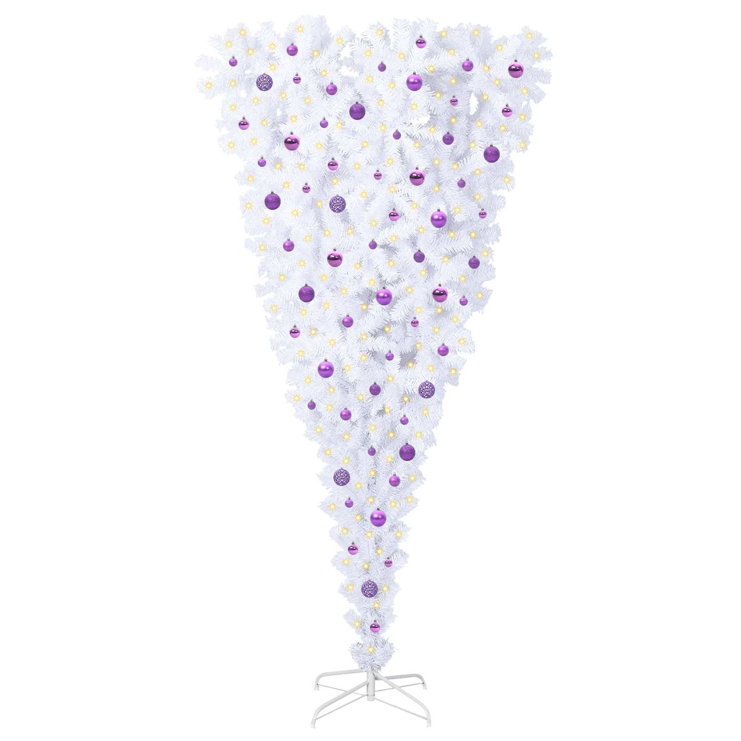 Vidaxx árbol de Navidad artificial con 300 LED blanco 240 cm PVC y acero