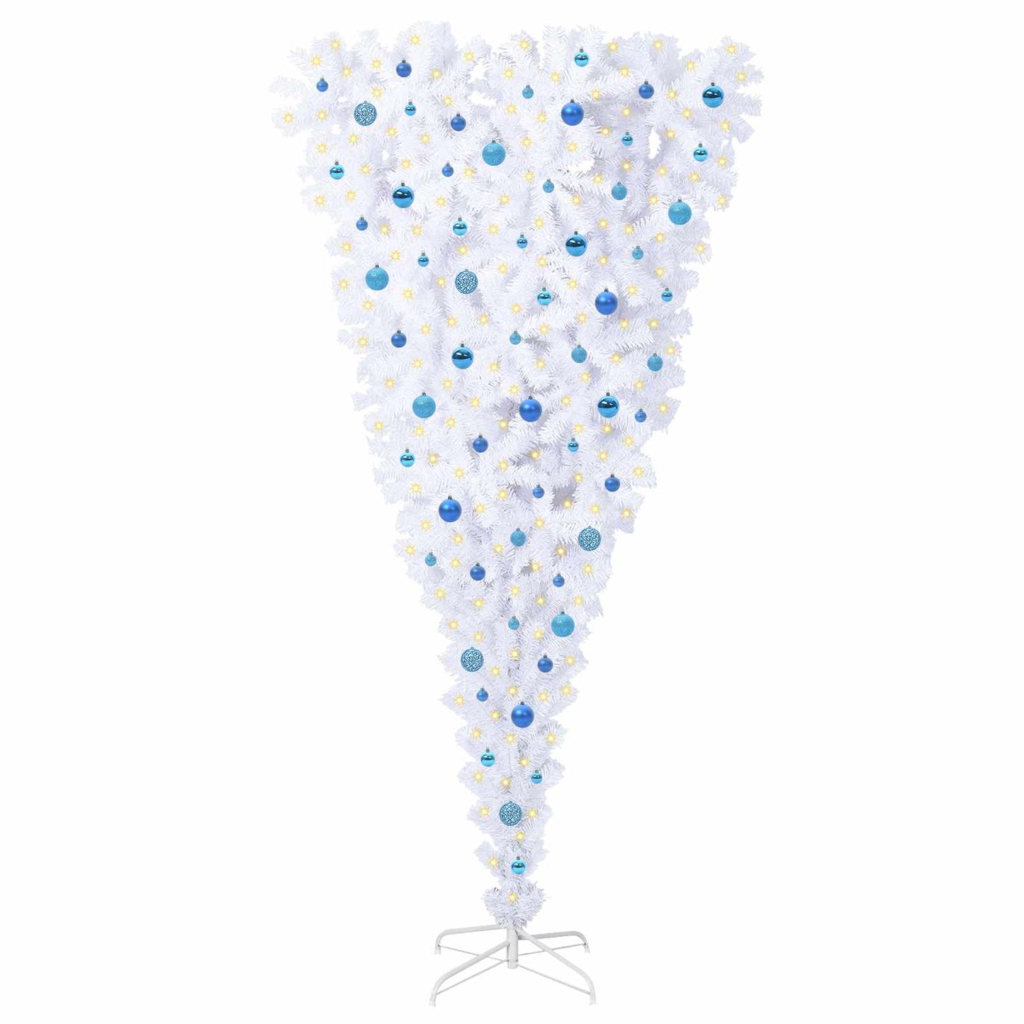 Vidaxx árbol de Navidad artificial con 300 LED blanco 240 cm PVC y acero