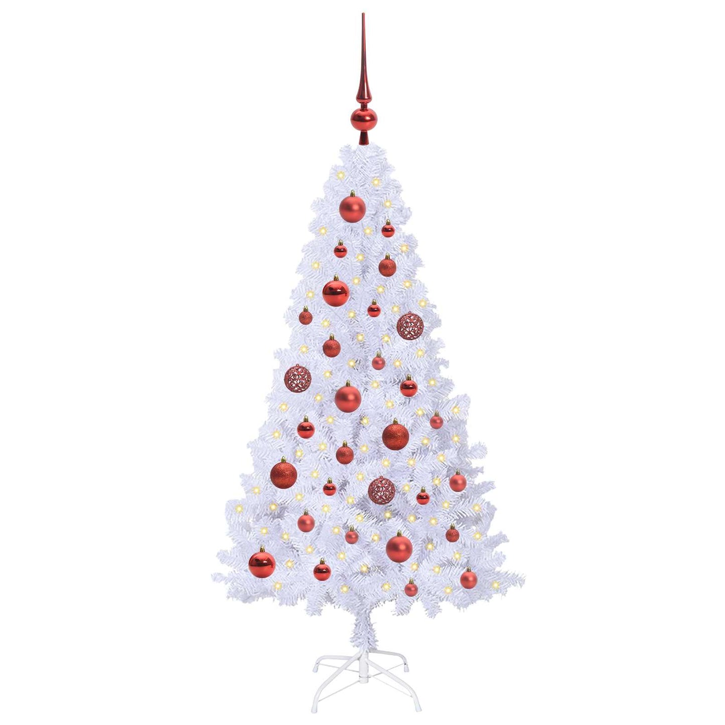 Vidaxx árbol de Navidad artificial con 150 LED blanco 120 cm PVC y acero