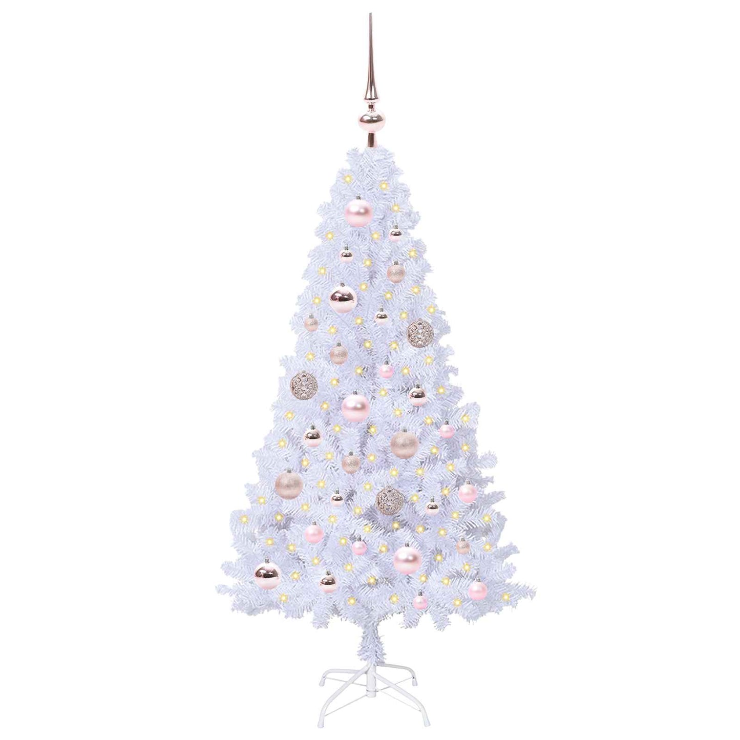 Vidaxx árbol de Navidad artificial con 150 LED blanco 120 cm PVC y acero
