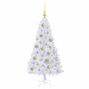 Vidaxl kunstkerstboom met 150 led wit 120 cm pvc en staal