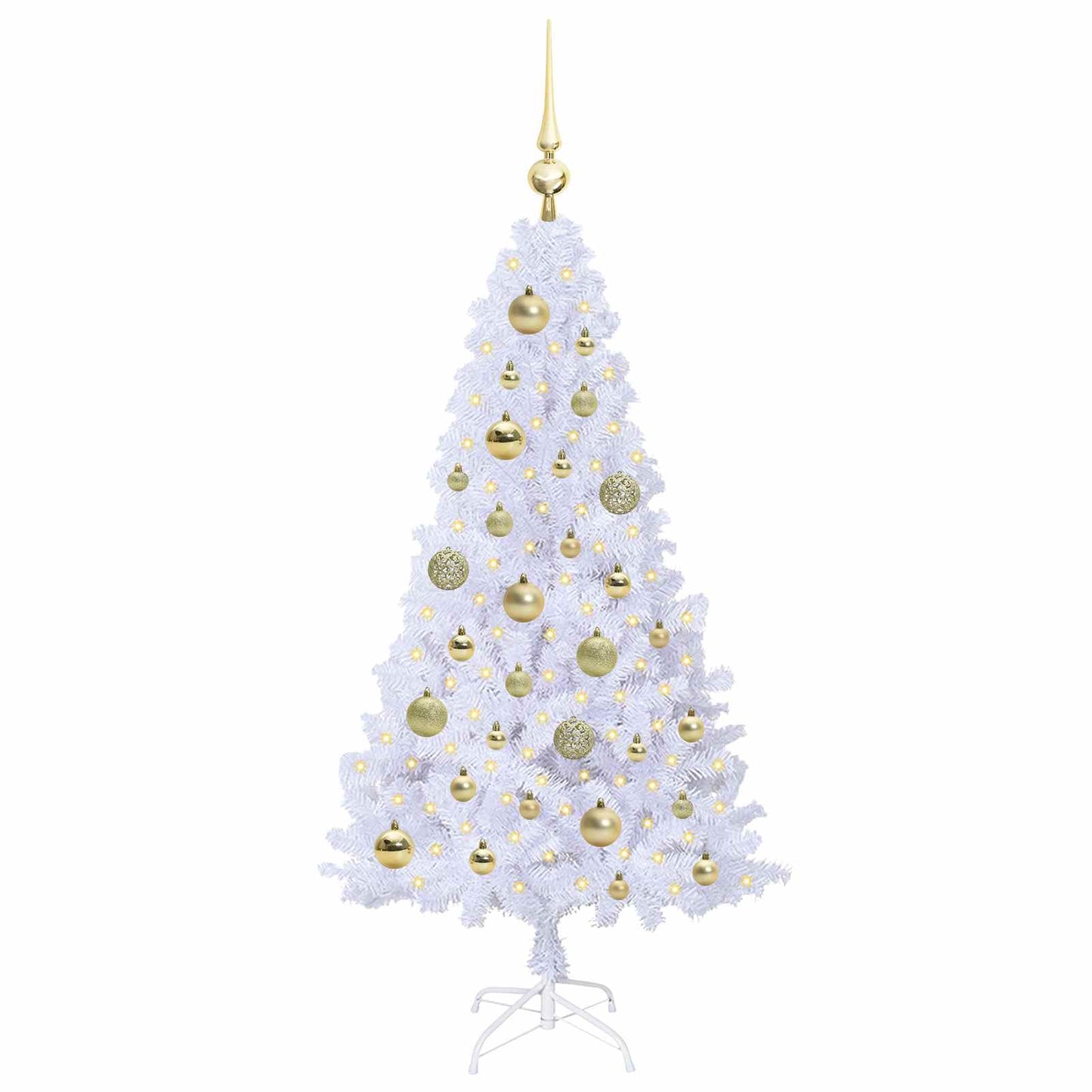 Vidaxx árbol de Navidad artificial con 150 LED blanco 120 cm PVC y acero