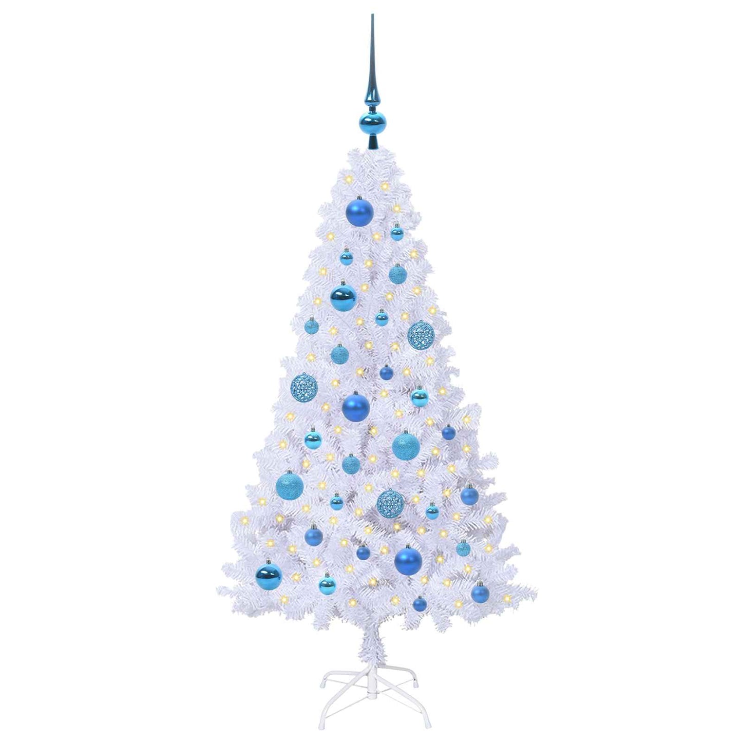 Vidaxx árbol de Navidad artificial con 150 LED blanco 120 cm PVC y acero
