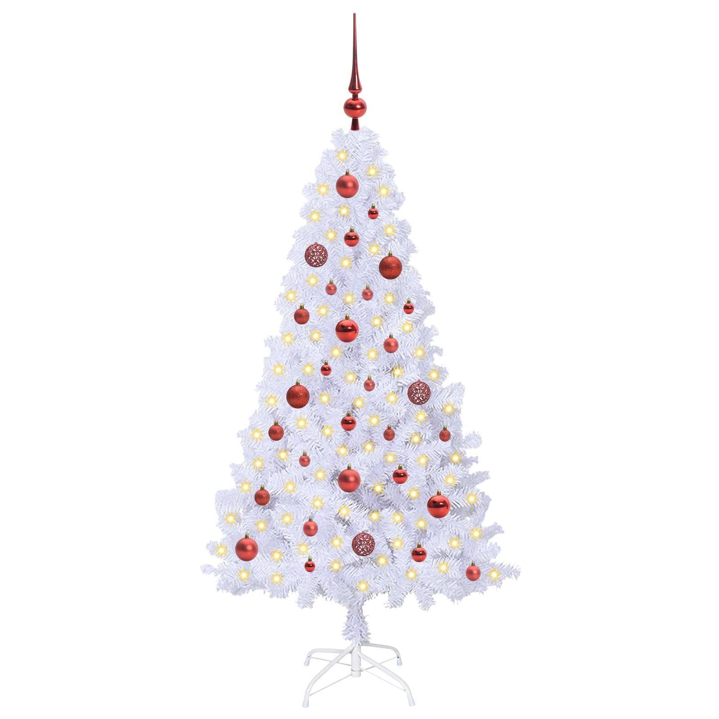 Vidaxx árbol de Navidad artificial con 150 LED blanco 150 cm PVC y acero
