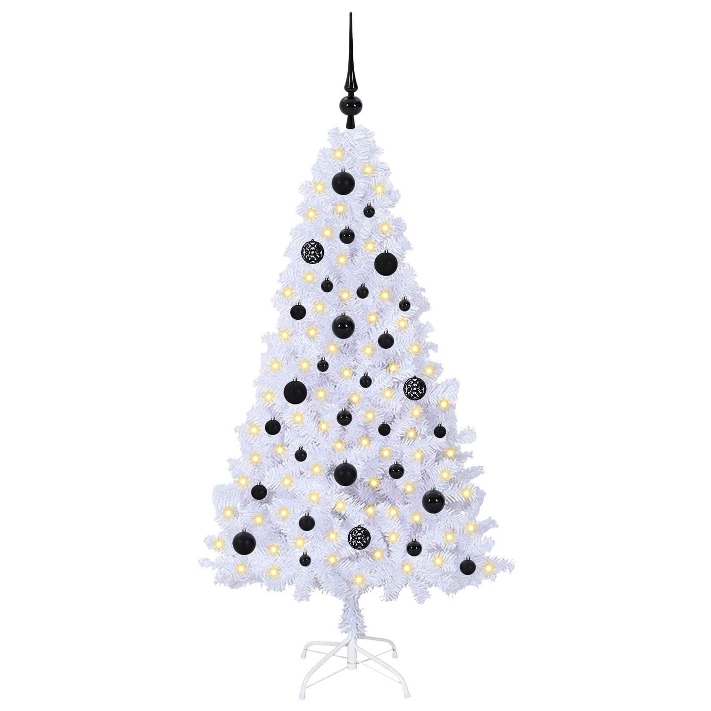 Vidaxx árbol de Navidad artificial con 150 LED blanco 150 cm PVC y acero
