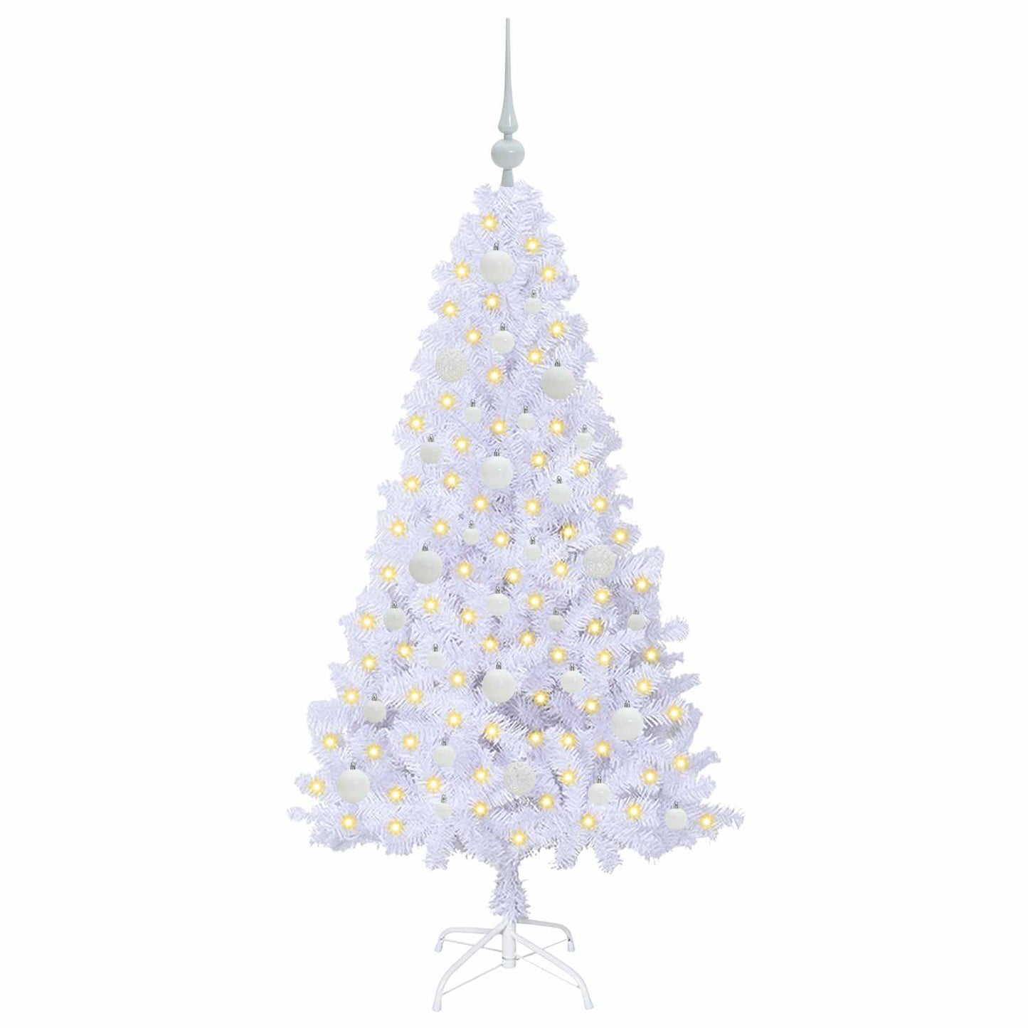 Vidaxx árbol de Navidad artificial con 150 LED blanco 150 cm PVC y acero