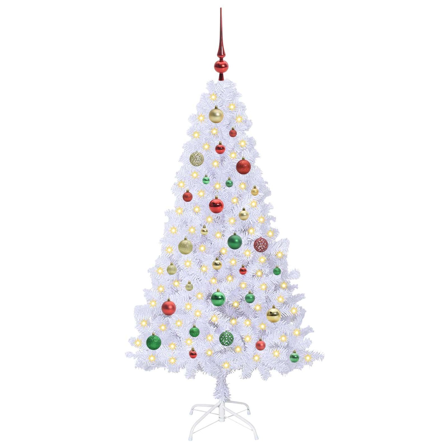 Vidaxx árbol de Navidad artificial con 150 LED blanco 150 cm PVC y acero