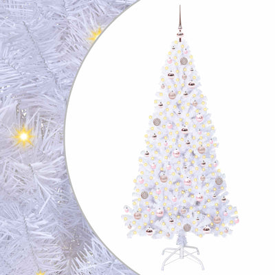 Albero di Natale artificiale Vidaxx con 300 LED bianchi 180 cm in PVC e acciaio