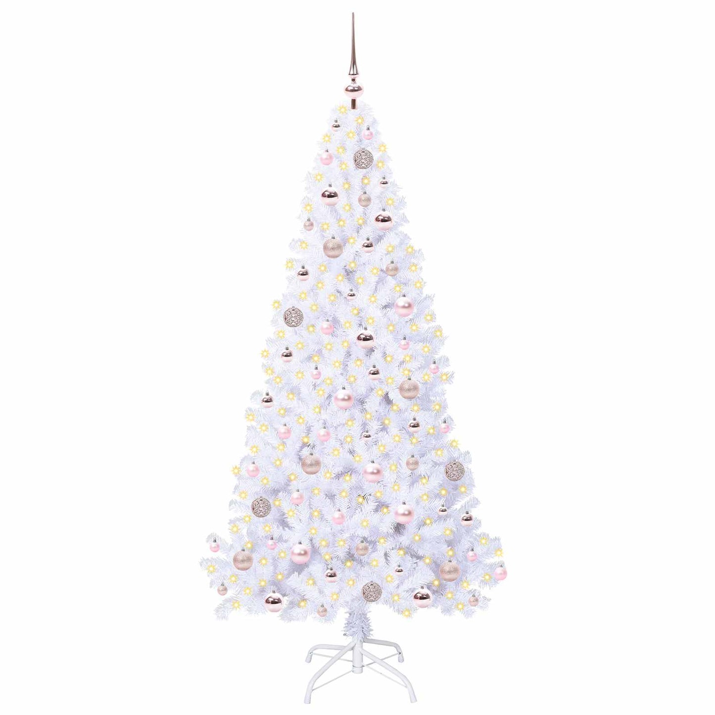Vidaxx árbol de Navidad artificial con 300 LED blanco 180 cm PVC y acero