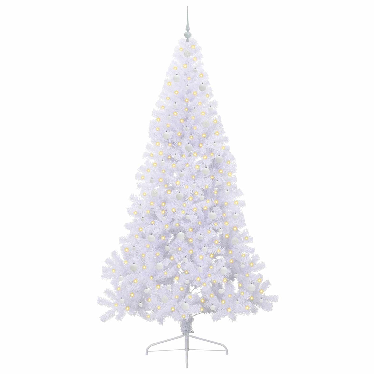 Vidaxx árbol de Navidad artificial con 300 LED blanco 240 cm PVC y acero