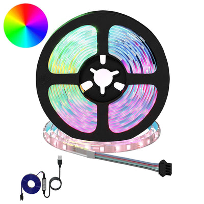 Striscia LED Vidaxxl 2 pezzi nera e trasparente 2500 mm rame e plastica