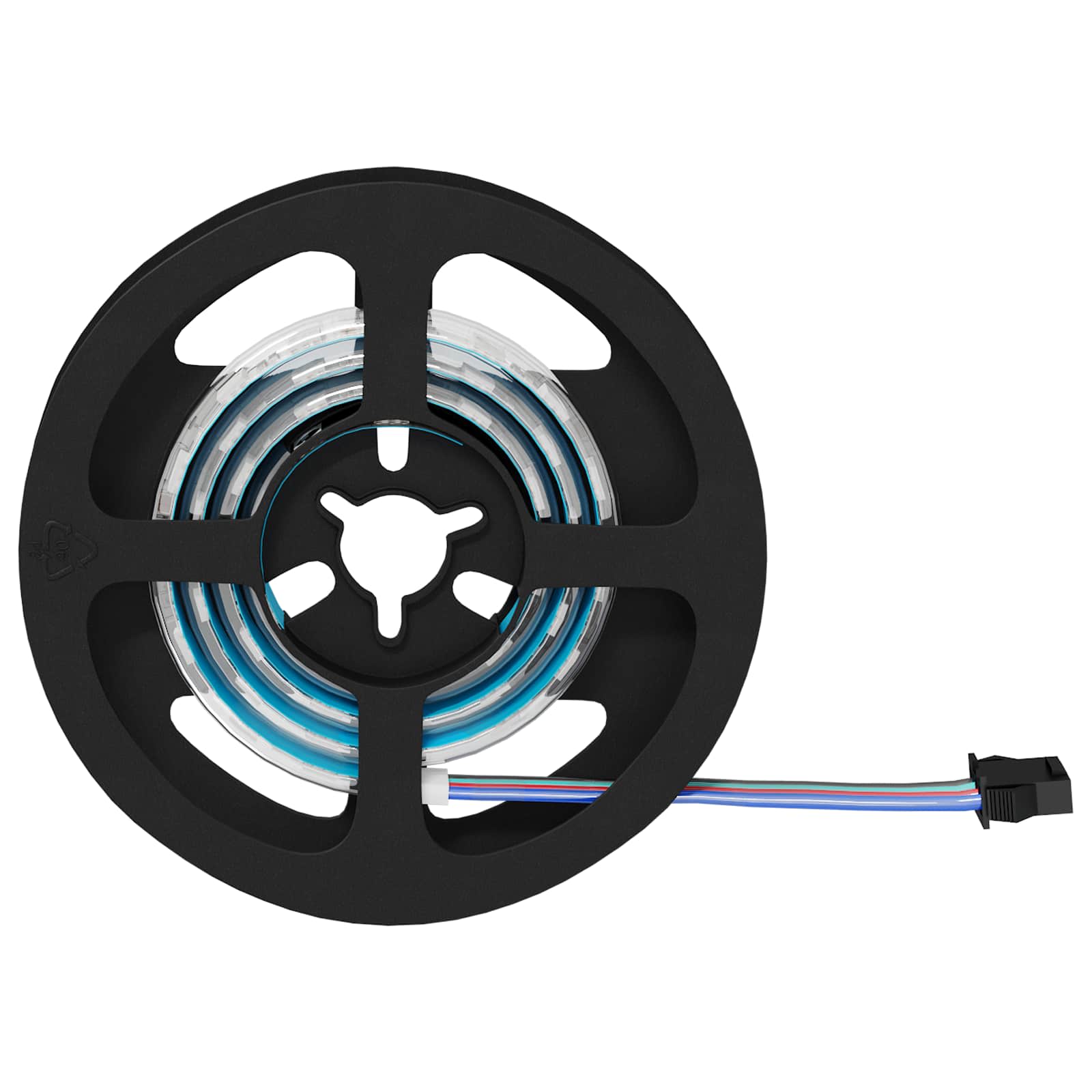 Striscia LED Vidaxxl 2 pezzi nera e trasparente 550 mm rame e plastica