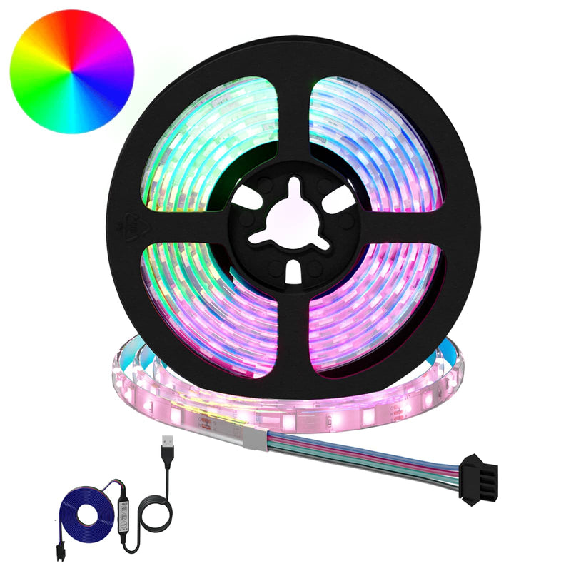 Striscia LED Vidaxxl 2 pezzi nera e trasparente 1700 mm rame e plastica