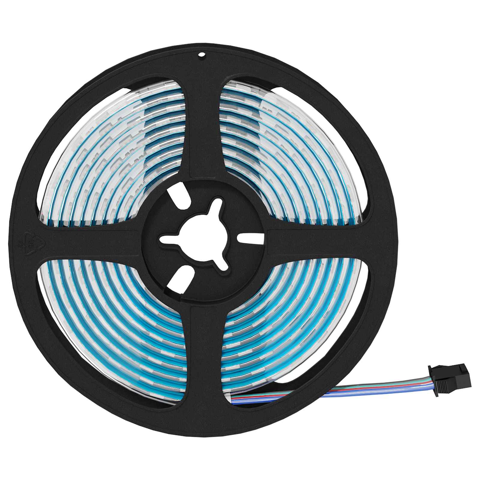 Striscia LED Vidaxxl 2 pezzi nera e trasparente 210 x 0,8 x 0,3 cm