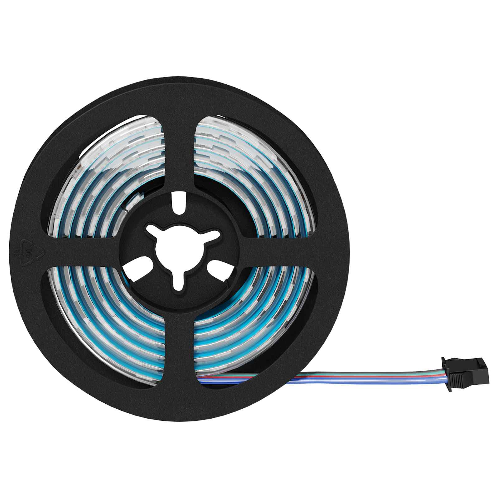 Striscia LED Vidaxxl 2 pezzi nera e trasparente 950 mm rame e plastica
