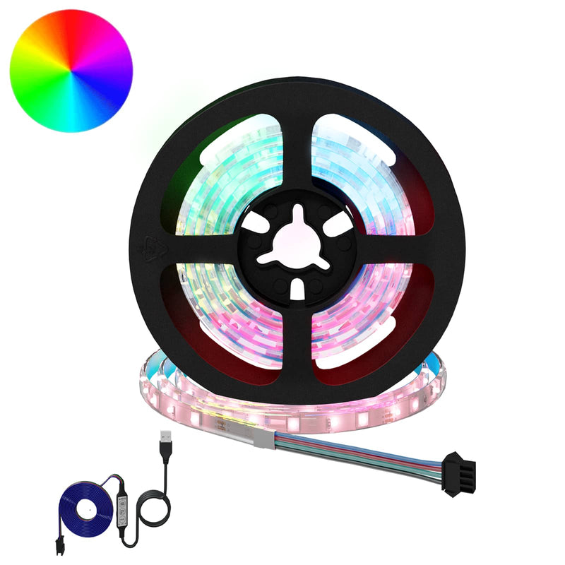Striscia LED Vidaxxl 2 pezzi nera e trasparente 1000 mm rame e plastica