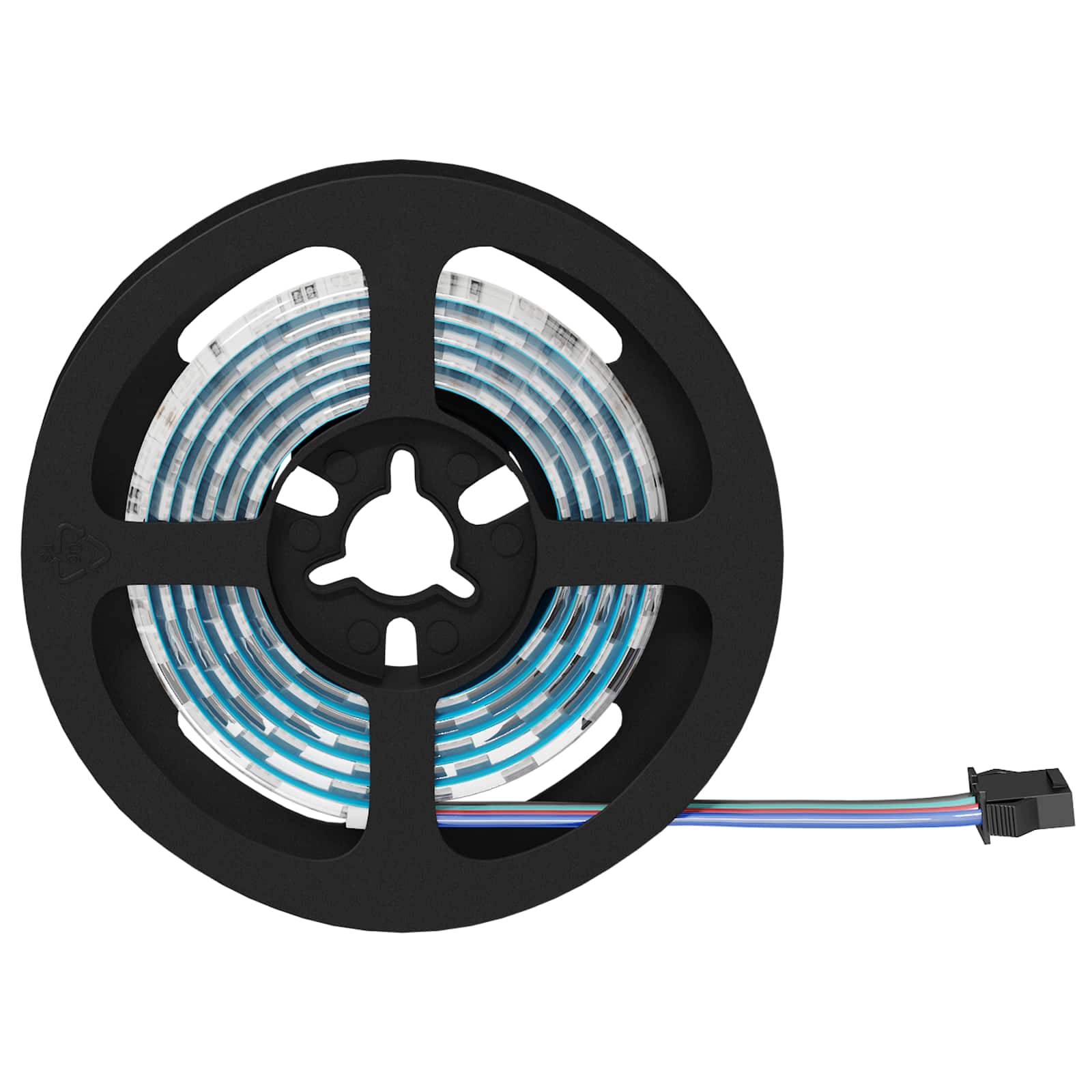 Striscia LED Vidaxxl 2 pezzi nera e trasparente 1000 mm rame e plastica