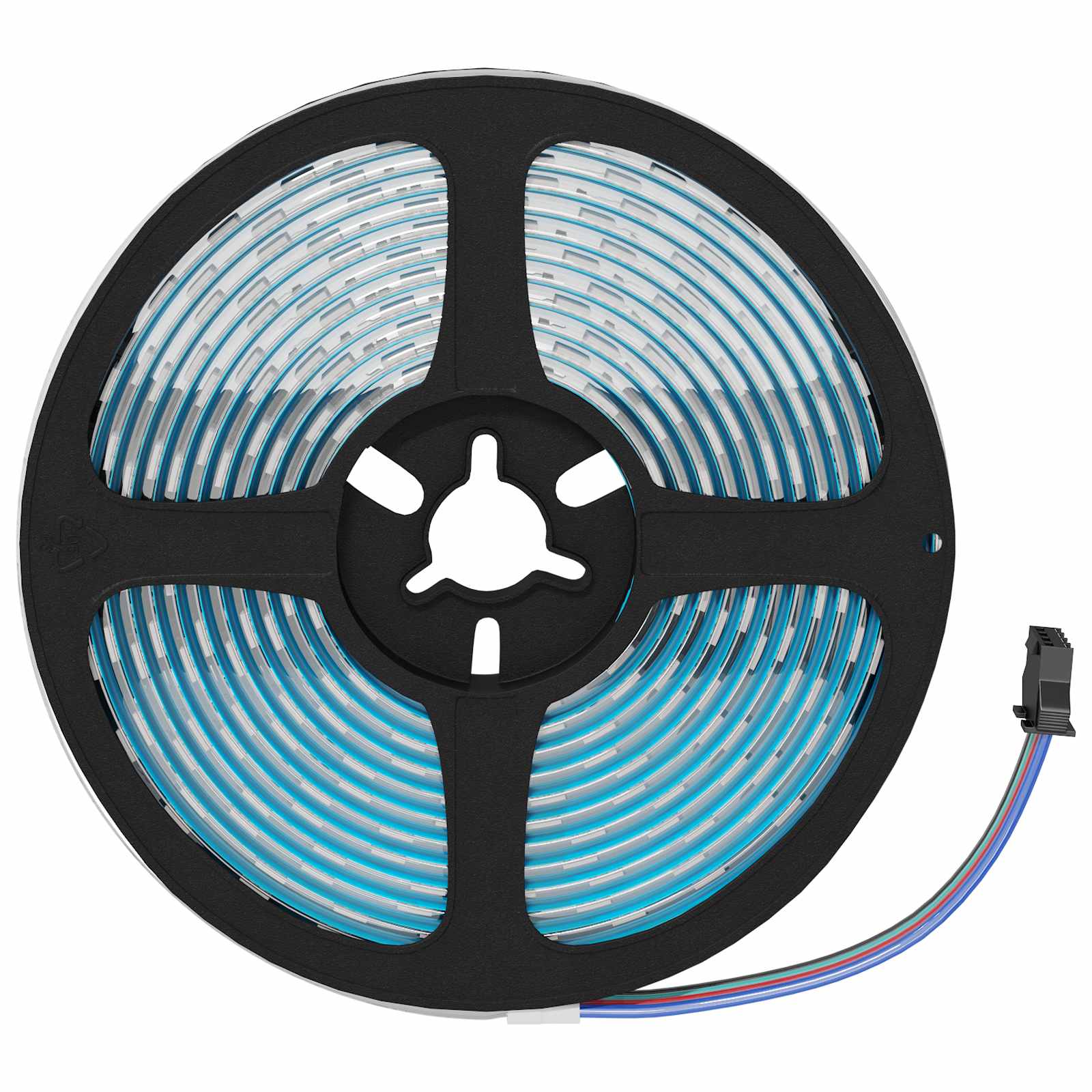 Striscia LED Vidaxxl 2 pezzi nera e trasparente 3000 mm rame e plastica