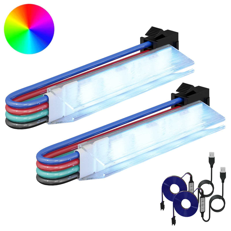 Striscia LED Vidaxxl 2 pezzi bianca e nera 1745 mm rame e plastica