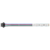 Striscia LED Vidaxxl 2 pezzi nera e multicolore 1745 mm rame e plastica