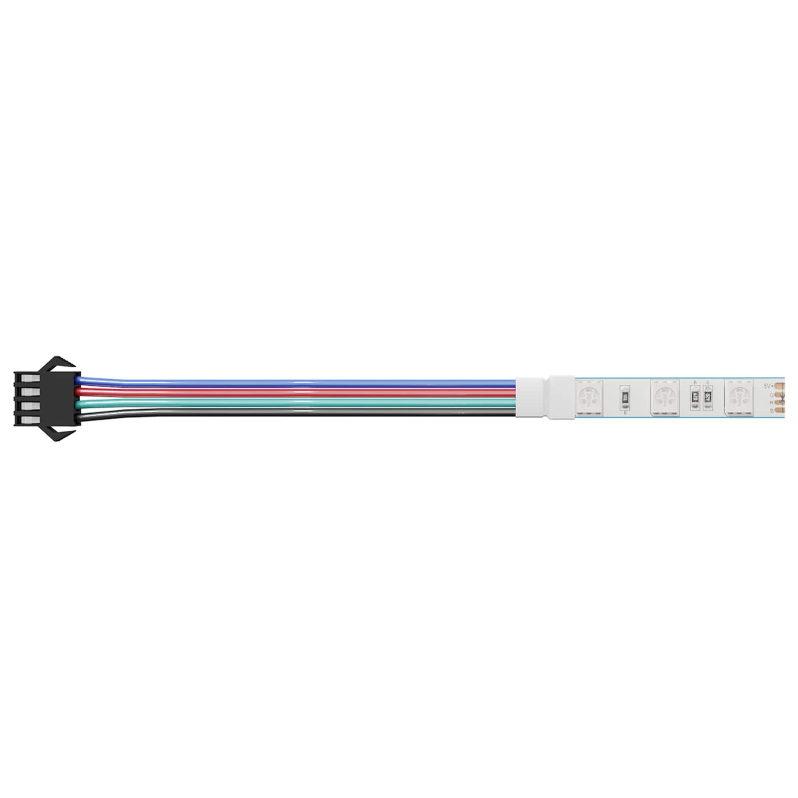 Striscia LED Vidaxxl 2 pezzi nera e multicolore 1745 mm rame e plastica