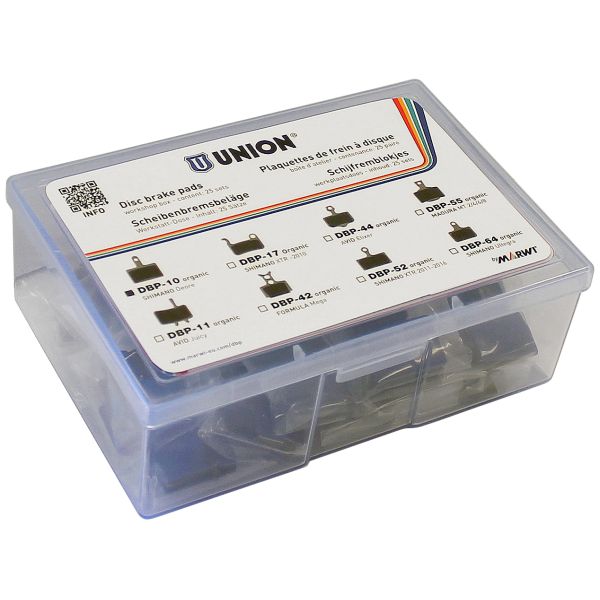 Disc brake block set Union DBP-10 Organic for Shimano