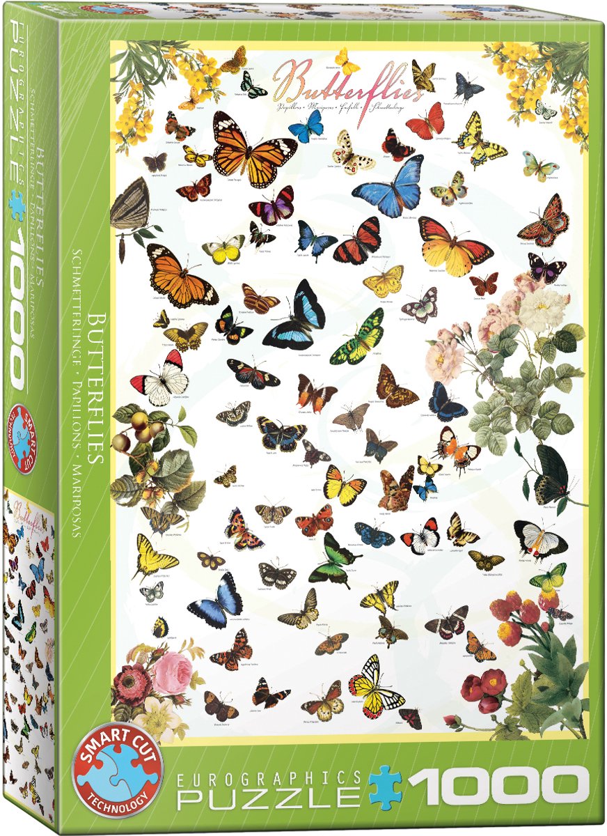 Eurographics - farfalle [farfalle] - 1000 pezzi 48×68 cm (l×a) - puzzle