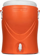 Pinnacle platino 10 galloni - dispenser per bevande isolato con rubinetto - 40 litri - arancione
