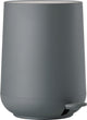 Zone denmark nova pedal bin - waste bin bathroom soft close - small waste bin - toilet bathroom accessories - plastic - 5 liters - 29 x 23 cm - gray