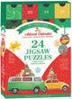 Eurographics volkswagen - calendario dell'avvento natalizio vw - 24x50 pezzi 12,7×12,7 cm (l×a) - puzzle