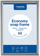 Cornice a clic Europel Economy – cornice per poster – A2 – 42 x 59,4 cm – 25 mm – alluminio – argento
