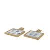 Tabla de cortar Decoris con pez porcelana 18x12x1cm