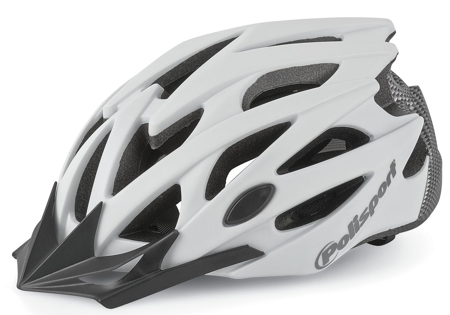 Casco per biciclette Twig Polisport L 58-61 cm Carbonio bianco Matt