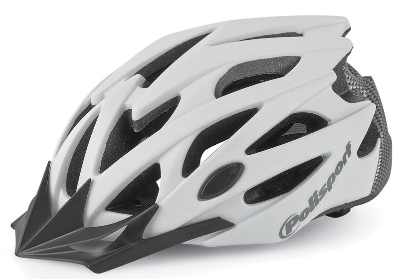 Polisport twig fietshelm l 58-61cm wit mat carbon