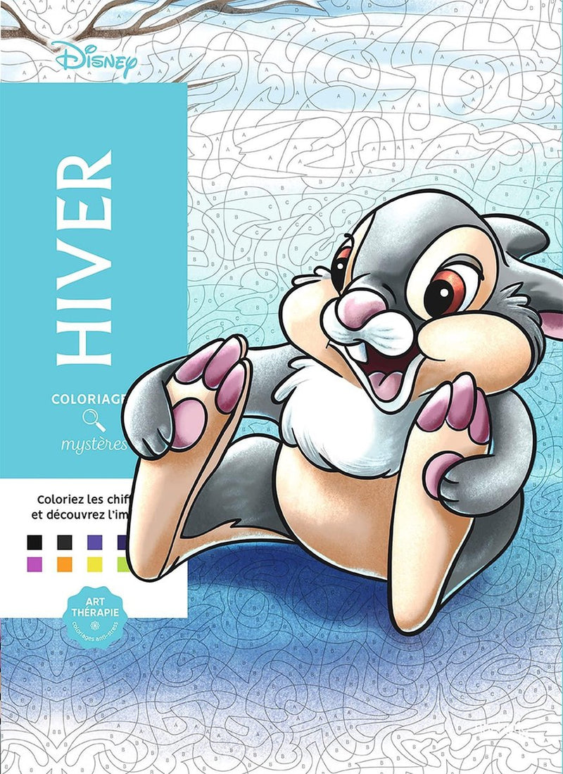 Hachette Heroes Coloriages Mystères Disney Hiver - - libro da colorare per adulti da colorare per numero