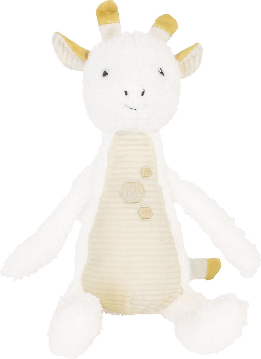Happy horse giraf gary knuffel 38cm - wit - baby knuffel