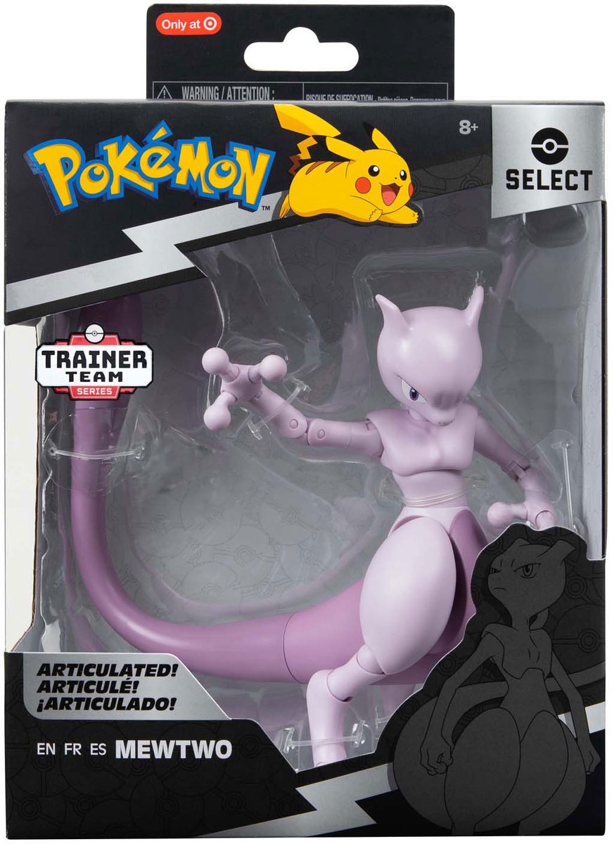 Jazwares pokémon select action figure mewtwo 15 cm action figuur