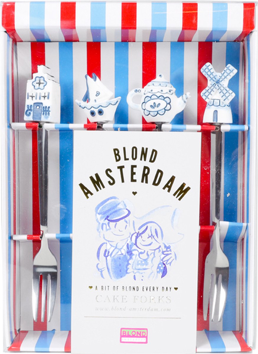 Blond Amsterdam, biondo Delft: set forchette dolce, 4 pezzi