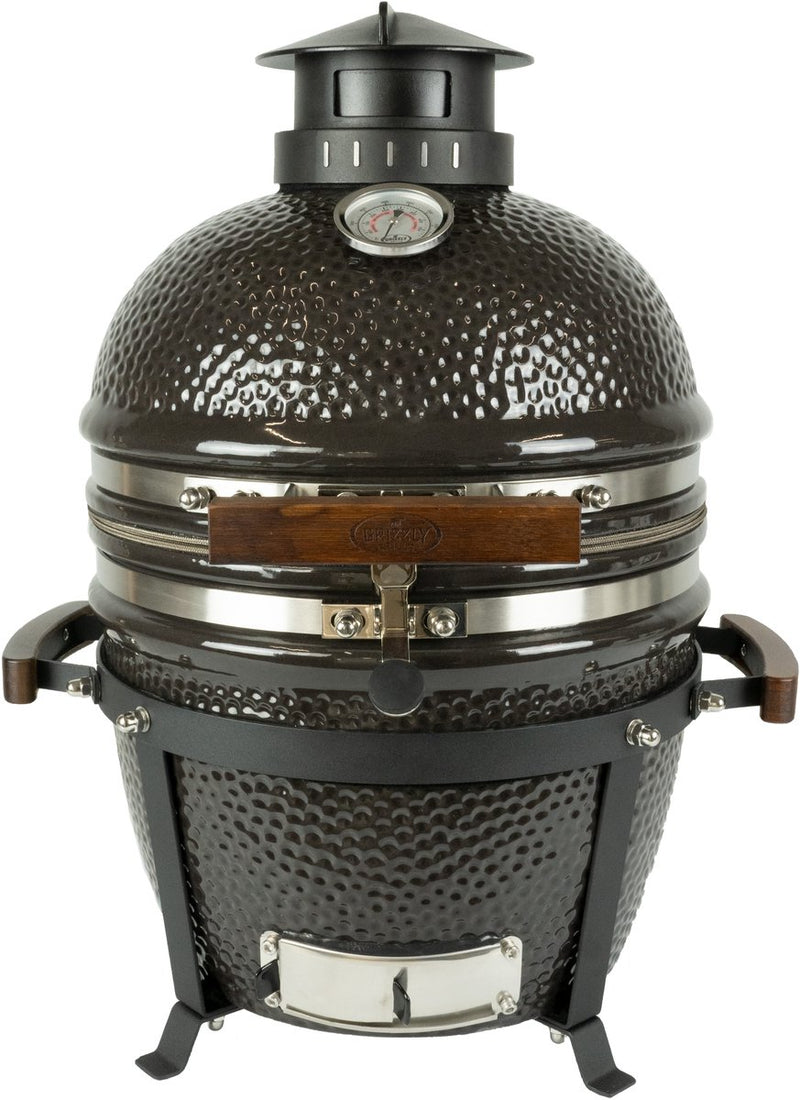 Griglie Grizzy Griglie Grizzly Kamado Elite Compact – ø33 cm ø13 pollici – barbecue a carbonella – kamado – completo di platesetter e leva cenere