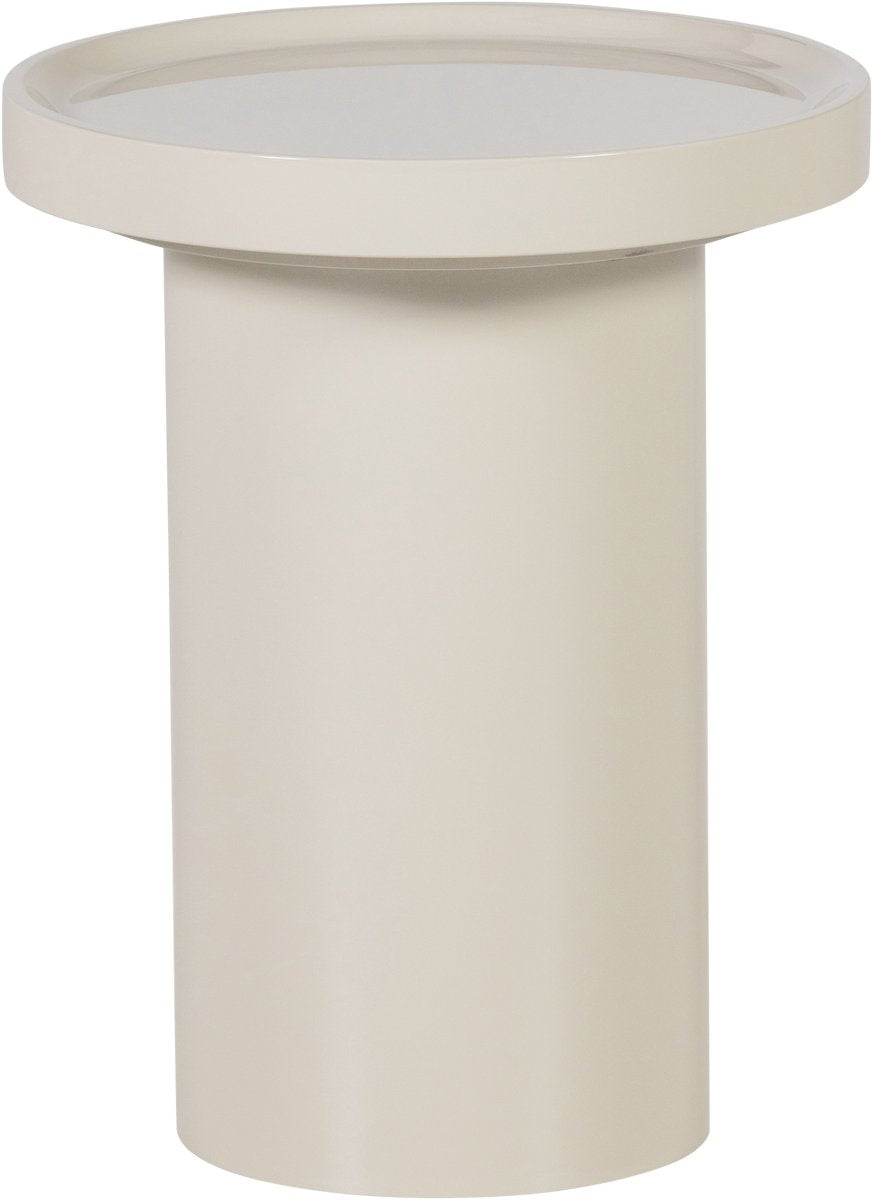 Tavolino in legno Veluna 40 cm - legno - sabbia lucida - 50x40x40