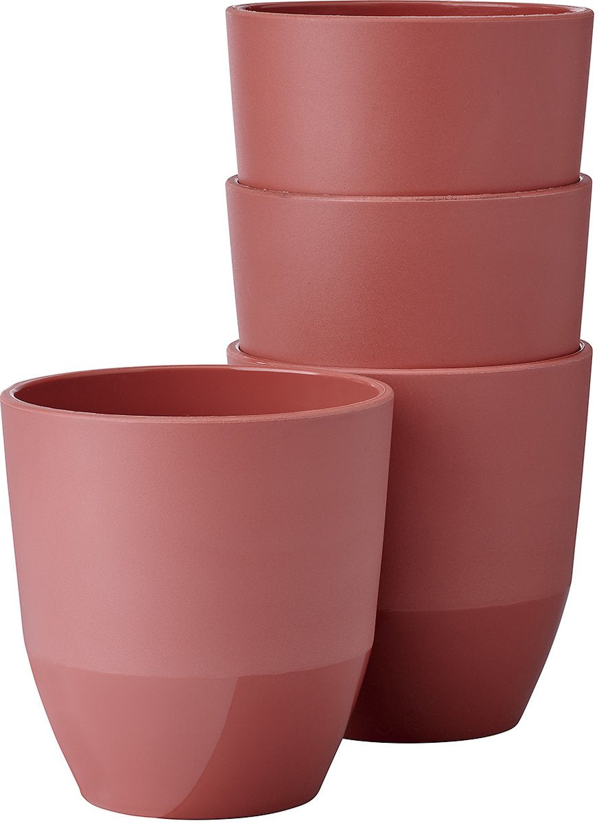 Taza Mepal silueta - 4x 200 ml - taza de café - malva vivo