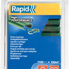 Rapid vr22 hekwerk hogringen - groen gelamineerd - 1100 nietjes