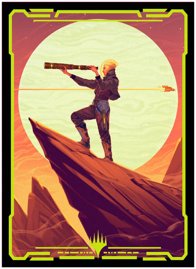 Ultrapro ultra pro - Magic: The Gathering - Edge of Eternities - Sami, Wildcat Captain Confezione da 100 buste protettive di dimensioni standard in scatola trasparente (63 x 89 mm) - Regno Unito