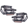 Conjunto de pedal de borde MTB Trekking de aluminio de lujo negro
