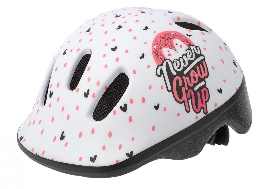 Polispgoudt Kinderhelm Hoggy. Tamaño: xxs (44 48 cm), color: rosa blanco Matt