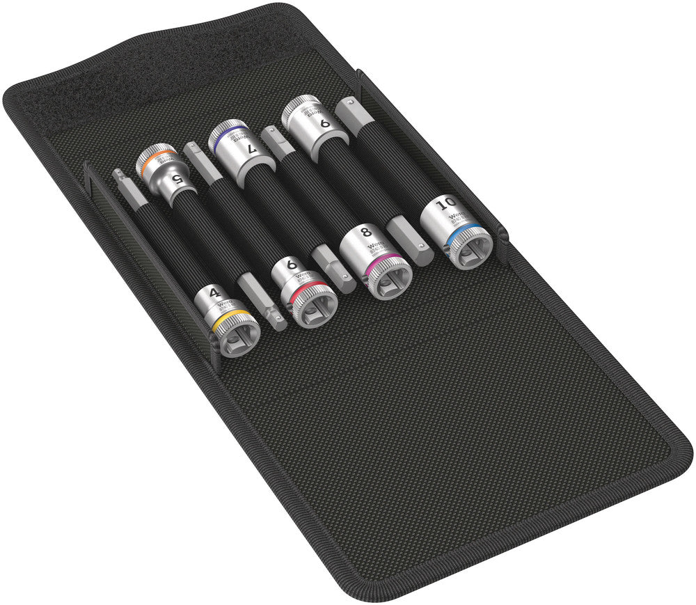 Wera 8740 b hf 1 zyklop bitdoppen set binnenzeskant, met vasthoudfunctie, 3 8 -aandrijving, 7-delig - 1 stuk(s) - 05003180001