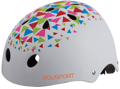 PolispGoudt Urban Radical Bicycle Helmet S 53-55cm Triangles White Goudanje