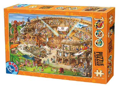 D-TOYS Puzzle Colosse de dibujos animados en Roma 1000 piezas